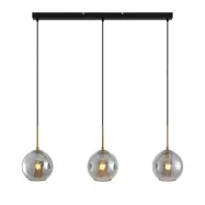 Lindby - Hiwana 3 Taklampa Smoke/Brass