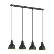 Lindby - Jasminka 4 Taklampa Black/Gold