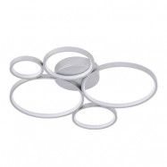 Lindby - Jorven 5 LED Plafond Dim. Silver