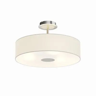 Lindby - Josia Plafond White/Nickel/Chrome