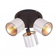 Lindby - Joudy 3 Round Plafond Alu/Black