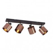 Lindby - Joudy 4 Plafond Bronze/Black