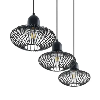 Lindby - Justinos 3 Taklampa Black