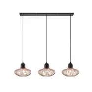 Lindby - Justinos 3 Taklampa Black/Copper