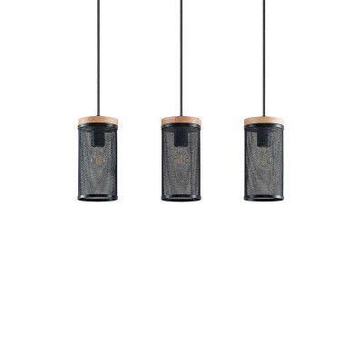 Lindby - Kiriya 3 Taklampa Black/Wood