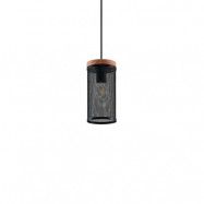 Lindby - Kiriya Taklampa Black/Wood
