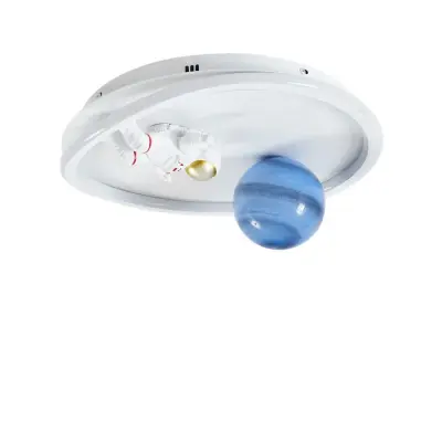Lindby - Kosmo Earth LED Plafond Vit