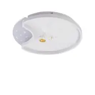 Lindby - Kosmo Moon LED Plafond Vit