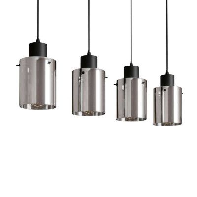 Lindby - Kourtney Taklampa Black/Smoke