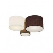 Lindby - Laurenz 3 Plafond Grey/White/Brown