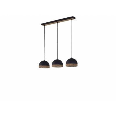Lindby - Lonnaris 3 Taklampa Black/Nature