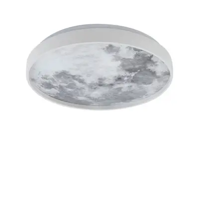 Lindby - Lune LED Plafond Vit/Grå