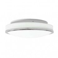 Lindby - Lyss Round LED Plafond IP44 Ø28 Chrome