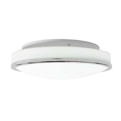 Lindby - Lyss Round LED-taklampa IP44 Ø28 krom