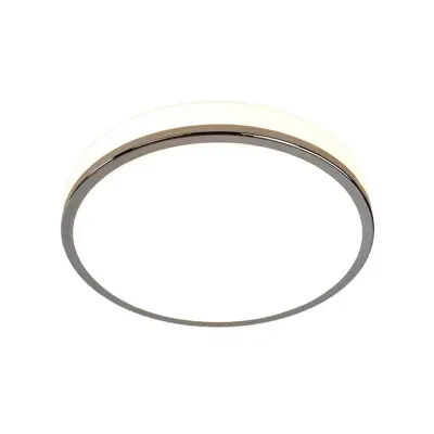 Lindby - Lyss Round LED-taklampa IP44 Ø28 krom