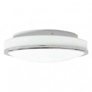 Lindby - Lyss Round LED Plafond IP44 Ø34 Chrome