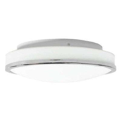 Lindby - Lyss Round LED-taklampa IP44 Ø34 krom