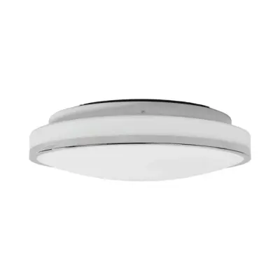 Lindby - Lyss Round LED-taklampa IP44 Ø34 krom