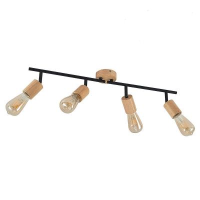 Lindby - Magniva 4 Plafond Wood/Black