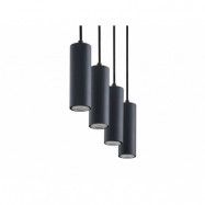 Lindby - Maniva 4 Taklampa Black/Wood