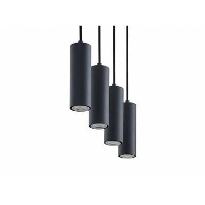 Lindby - Maniva 4 Taklampa Black/Wood