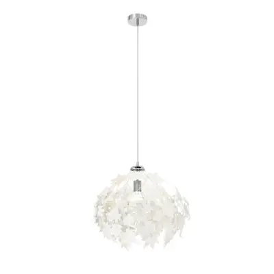 Lindby - Maple Taklampa Ø38 White/Chrome