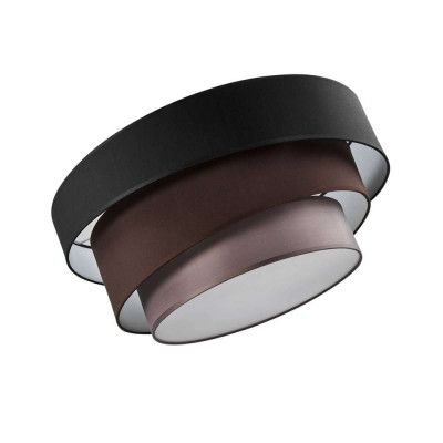 Lindby - Melia Plafond Black/Brown/Grey/Chrome