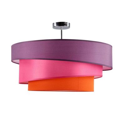 Lindby - Melia Plafond Violet/Pink/Orange/Chrome