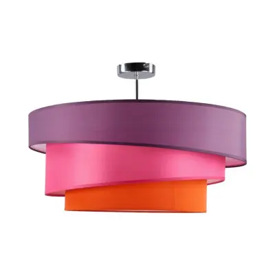 Lindby - Melia Plafond Violet/Pink/Orange/Chrome