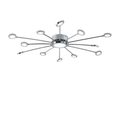 Lindby - Meru Plafond Ø100 Chrome/White Lindby