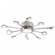 Lindby - Meru Plafond Ø65 Chrome/White