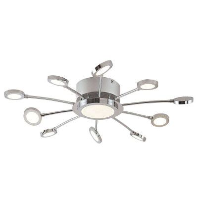 Lindby - Meru Plafond Ø65 Chrome/White