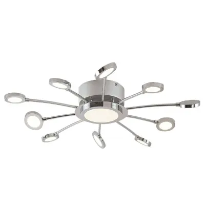 Lindby - Meru Plafond Ø65 Chrome/White