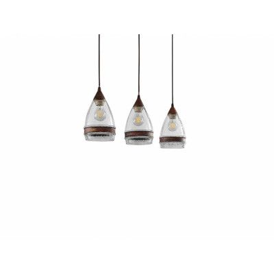 Lindby - Millina 3 Taklampa Rust/Clear