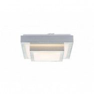 Lindby - Mirco Square LED PlafondL27 Alu/White