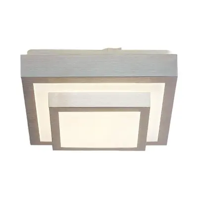 Lindby - Mirco Square LED PlafondL27 Alu/White