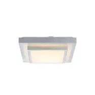 Lindby - Mirco Square LED PlafondL37,5 Alu/White