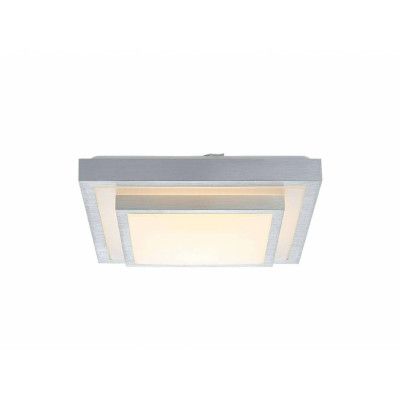Lindby - Mirco Square LED PlafondL37,5 Alu/White