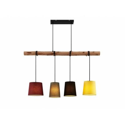 Lindby - Moskau 4 Taklampa Red/Grey/Black/Yellow