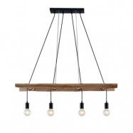 Lindby - Nalima Taklampa Black/Wood Lindby