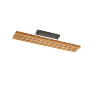 Lindby - Nesaja LED Plafond Dim. Trä/Svart