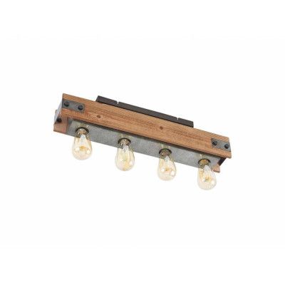 Lindby - Nilaska 4 PlafondWood/Black