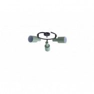 Lindby - Ovelia 3 Round Plafond Green/Black