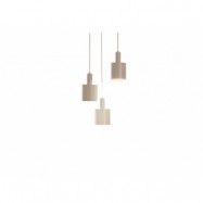 Lindby - Ovelia 3 Round Taklampa Beige