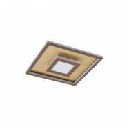 Lindby - Pekela Square LED PlafondL40 Rust/Matt Gold