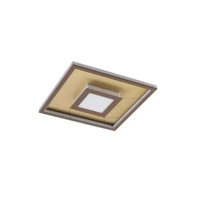 Lindby - Pekela Square LED PlafondL40 Rust/Matt Gold