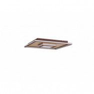 Lindby - Pekela Square LED PlafondL60 Rust/Matt Gold