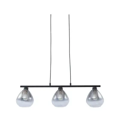 Lindby - Pendura Taklampa Svart/Røyk Grå