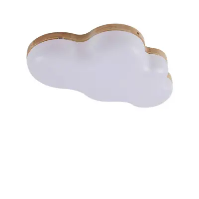 Lindby - Pilvi LED Plafond Vit/Trä