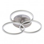 Lindby - Qiana Round Plafond LED Nickel